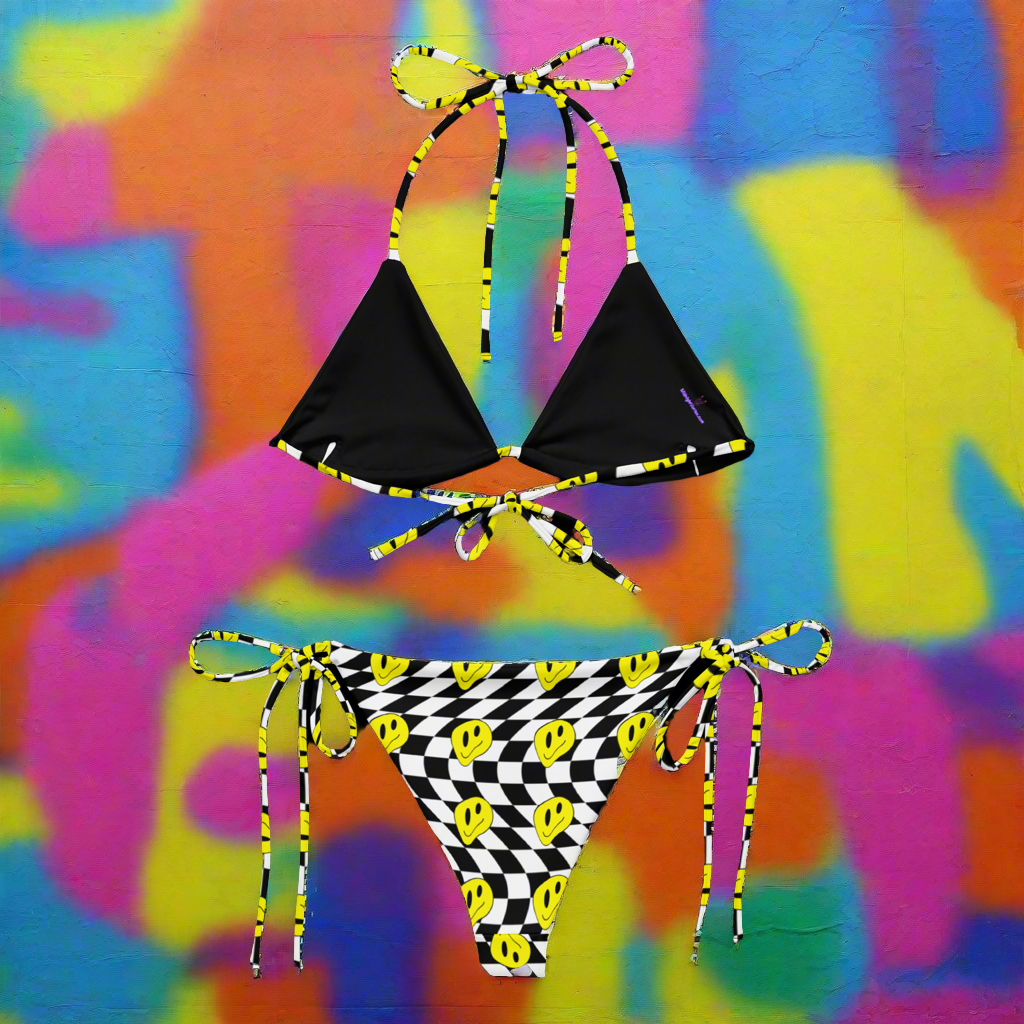 Smiley Checkers 2 Piece Rave Set