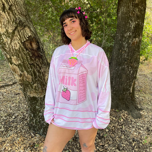 Strawberry Milk Hockey Jersey - Unisex