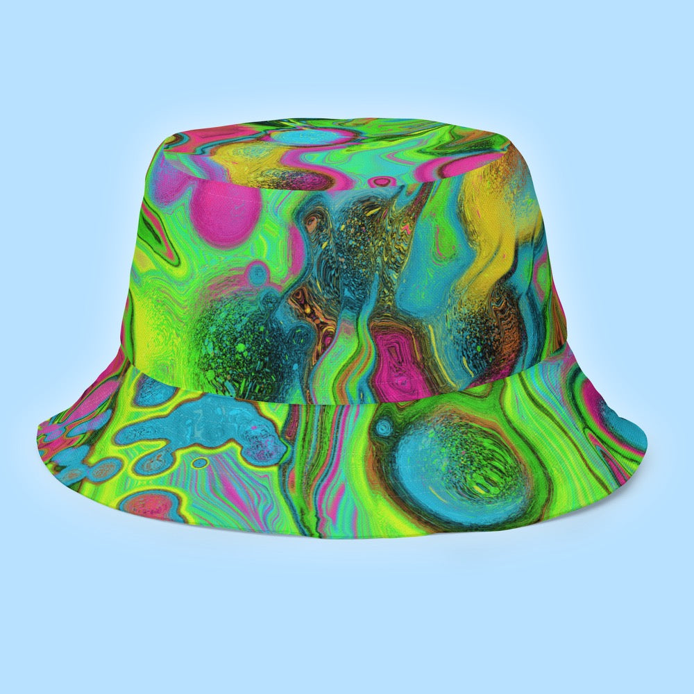 Green Oil Spill Bucket Hat