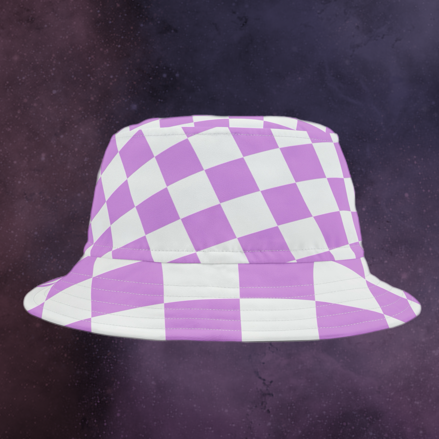 Pink Checker Bucket Hat