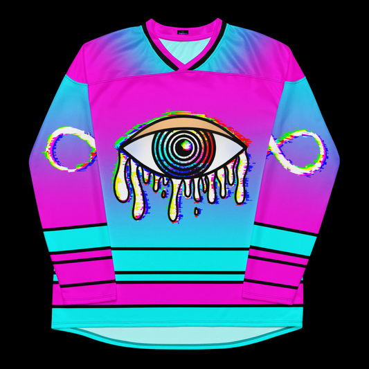 Trippy Eye Hockey Jersey - Unisex